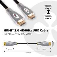 HDMI 2.0 4K60Hz UHD kablo 5m/16.40ft