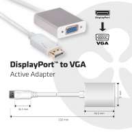 Displayport - VGA Aktif Adaptör