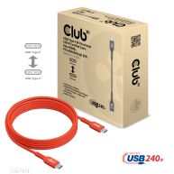 USB2 Type-C Bi-Directional USB-IF Certified Cable, Data 480Mb, PD 240W(48V/5A) EPR M/M 2m/6.56ft 