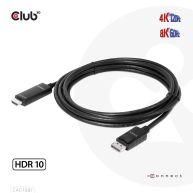 DisplayPort 1.4 to HDMI 4K120Hz or 8K60Hz HDR10 Cable M/M 3m/9.84ft 