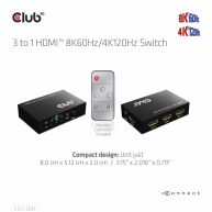 Conmutador 3 a 1 HDMI™ 8K60Hz/4K120Hz
