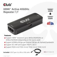 HDMI Aktiver 4K60Hz Repeater B/B